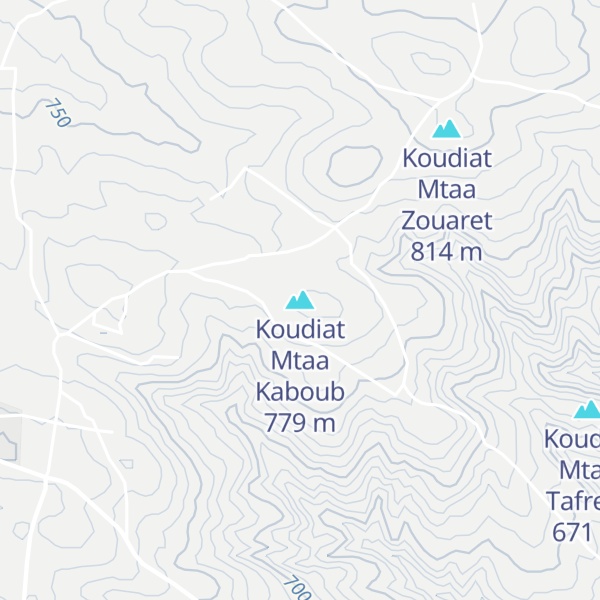 Map of Koudiat Mtaa Kaboub