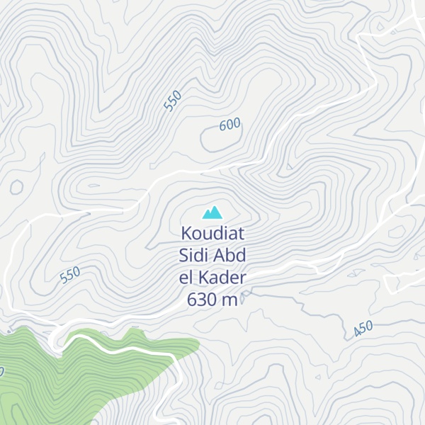 Map of Koudiat Sidi Abd el Kader