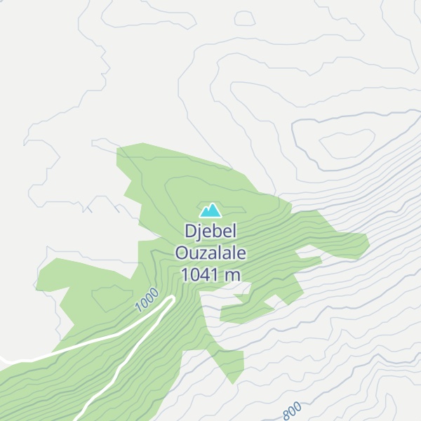 Map of Djebel Ouzalale