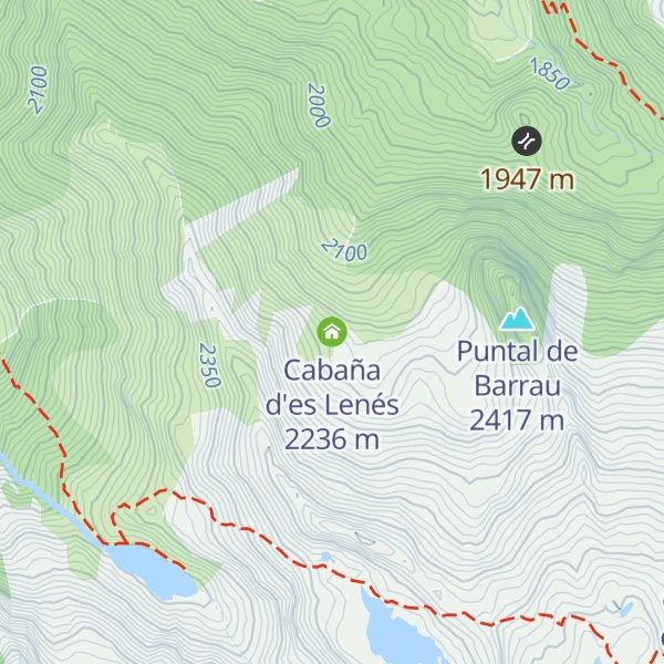 Map of Cabaña d'es Lenés