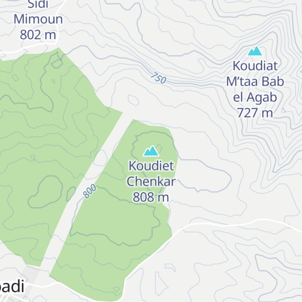 Map of Koudiet Chenkar