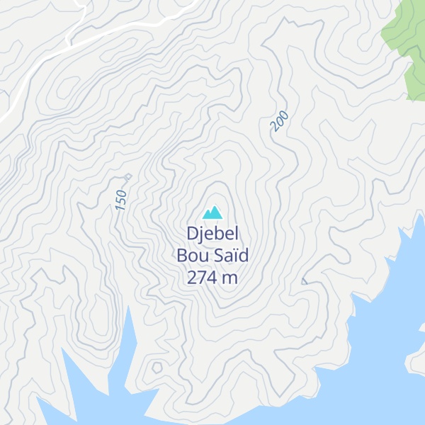 Map of Djebel Bou Saïd