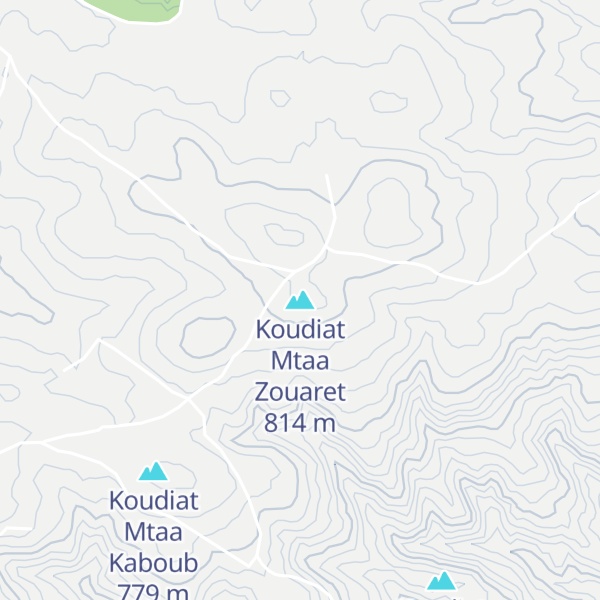 Map of Koudiat Mtaa Zouaret
