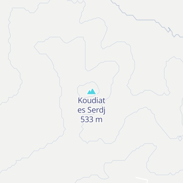 Map of Koudiat es Serdj