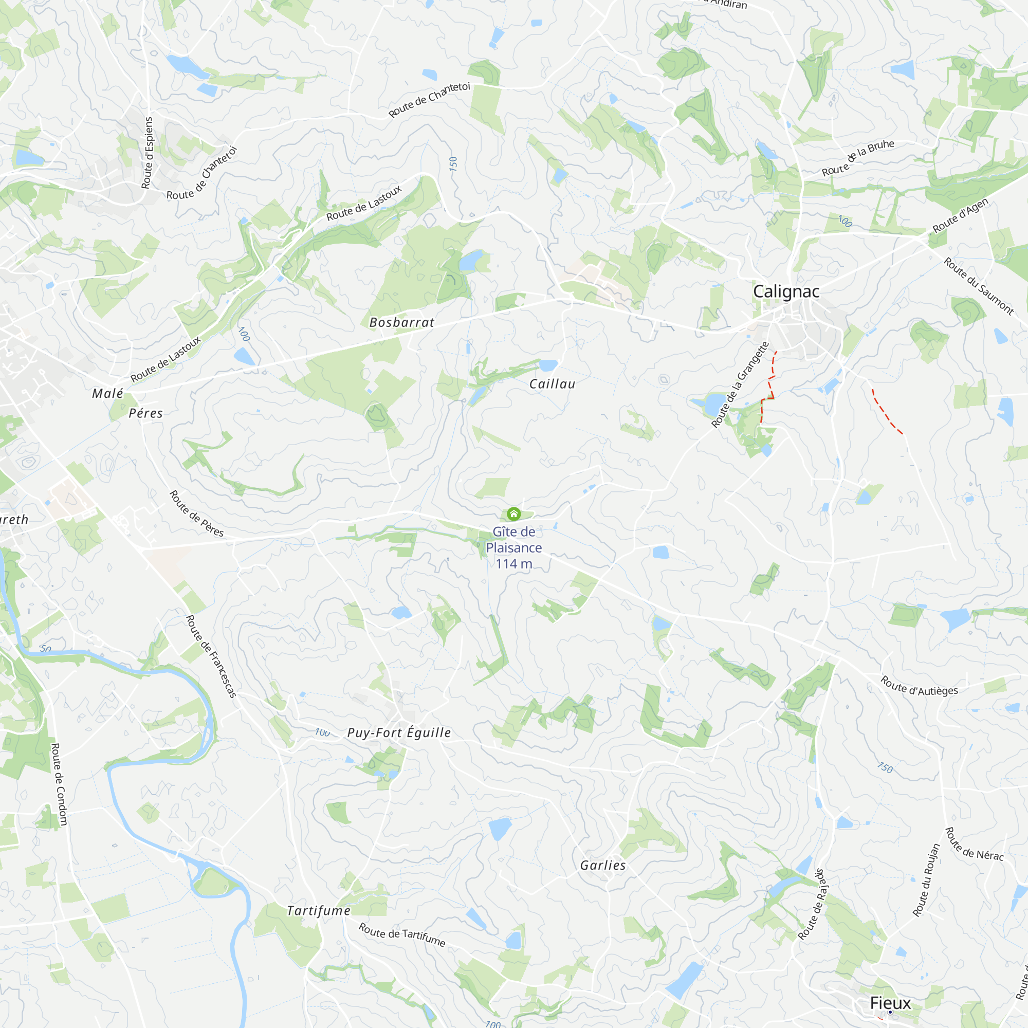 Gîte de Plaisance map