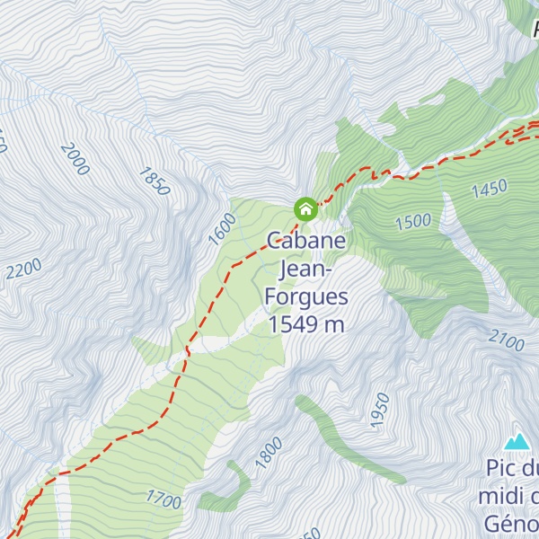 Map of Cabane de La Pez