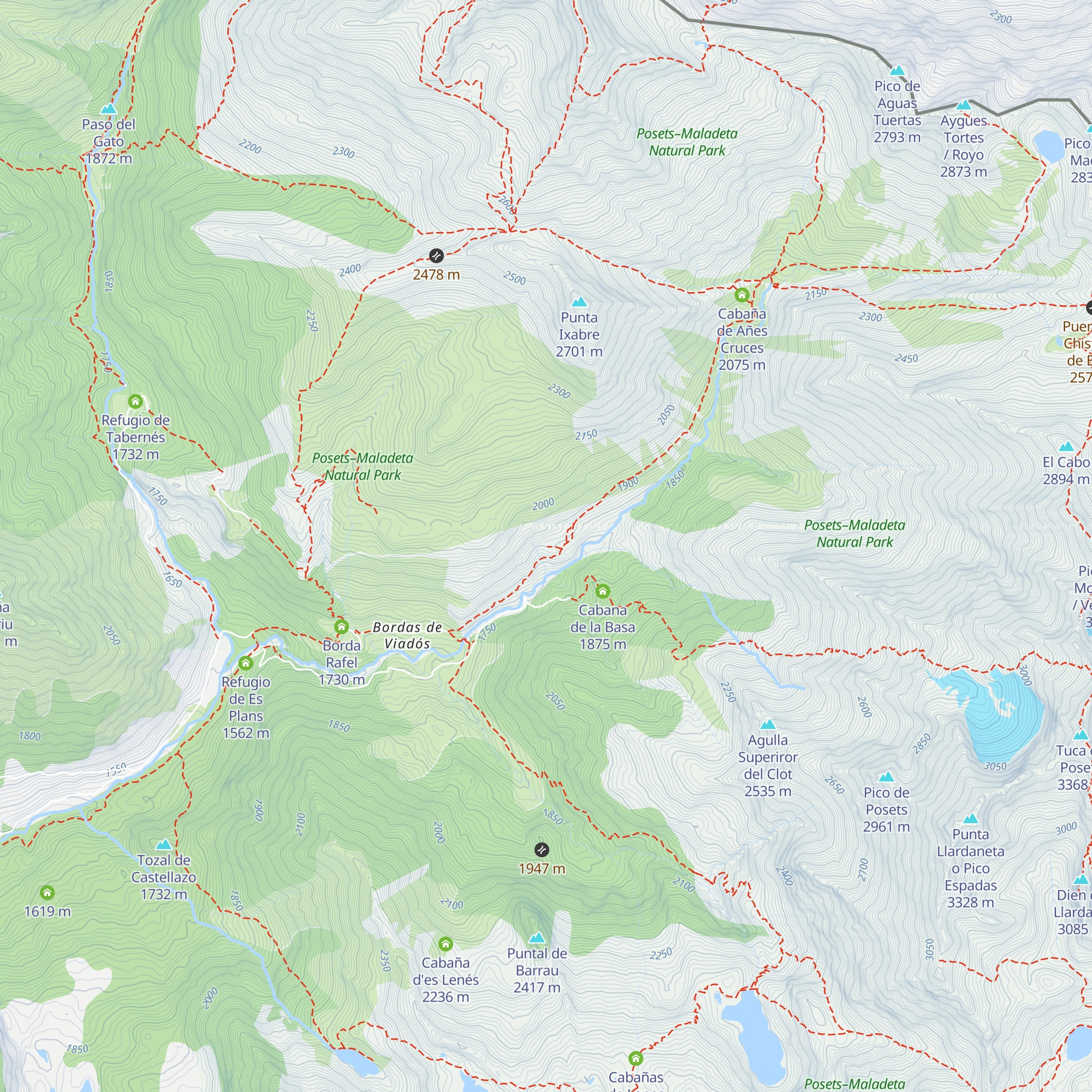 Cabaña de Puyarueso map