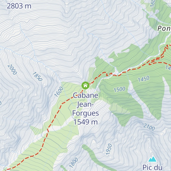 Map of Cabane Jean-Forgues