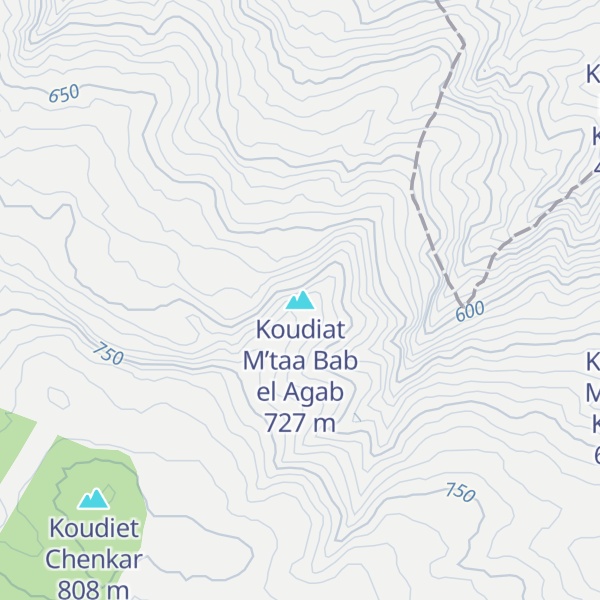 Map of Koudiat M’taa Bab el Agab