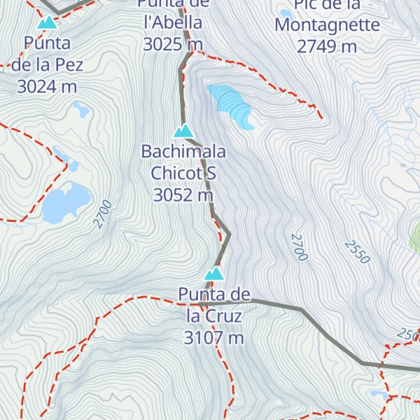 Map of Punta de l'Ibón Gran Norte
