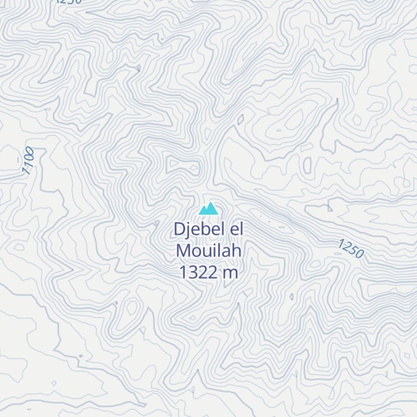 Map of Djebel el Mouilah