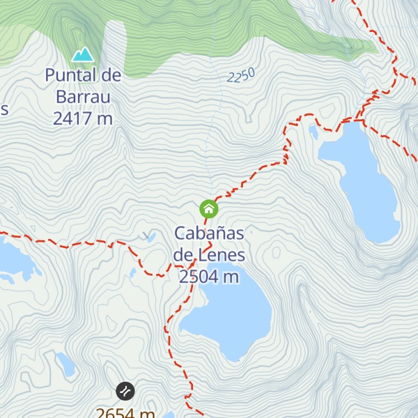 Map of Cabañas de Lenes
