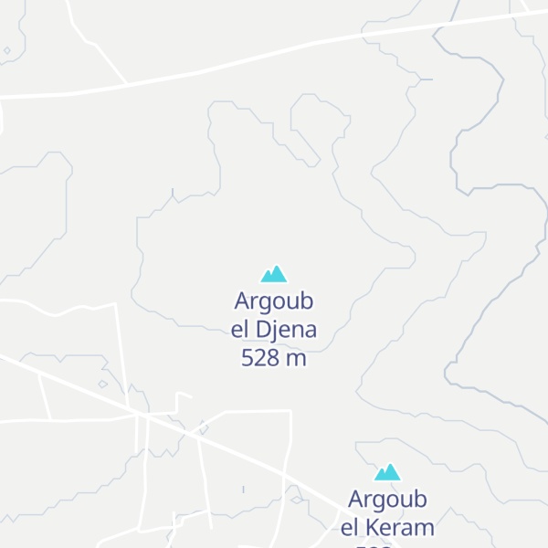 Map of Argoub el Djena