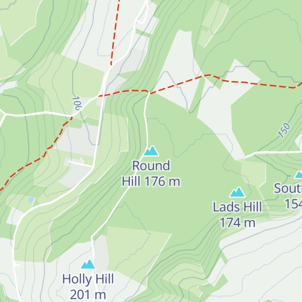 Map of Round Hill
