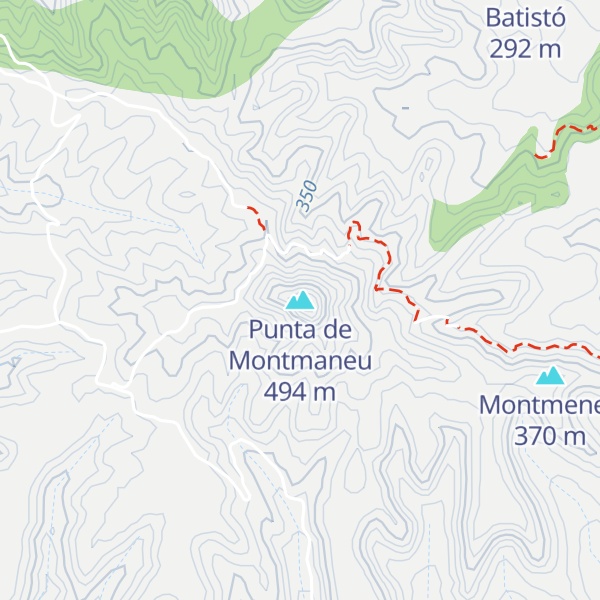 Map of Punta de Montmaneu