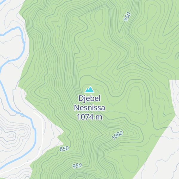 Map of Djebel Nesnissa