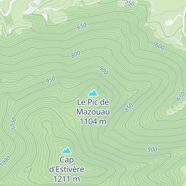 Map of Le Pic de Mazouau