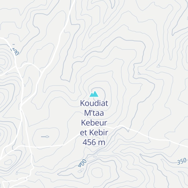 Map of Koudiat M’taa Kebeur et Kebir