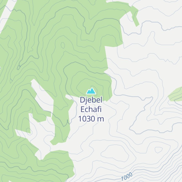 Map of Djebel Echafi
