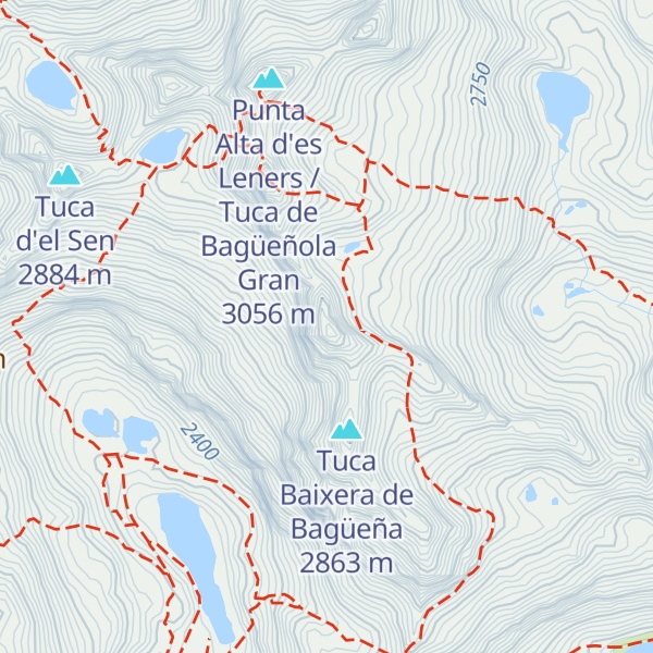 Map of Tuca de Bagüenya