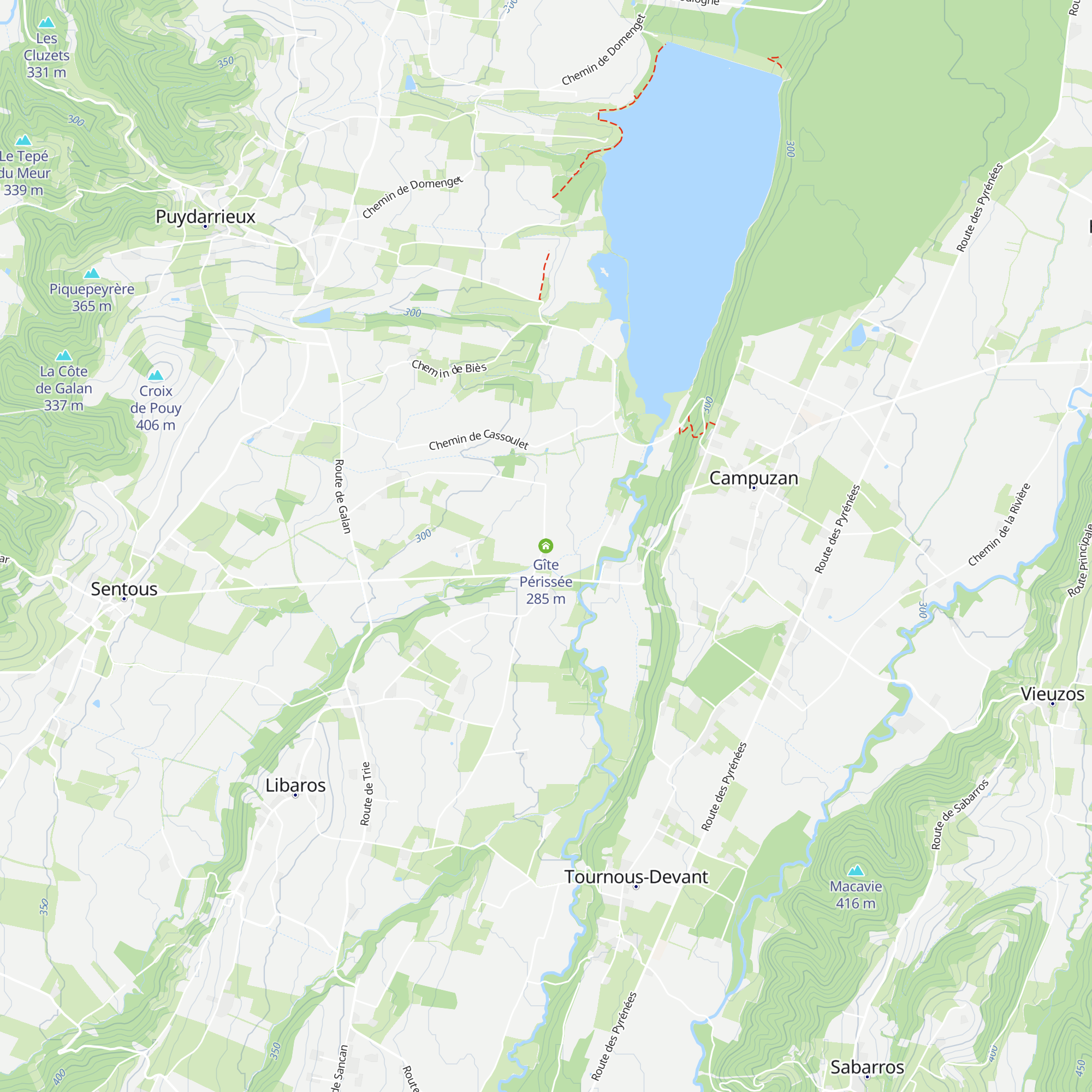 Gîte Périssée map