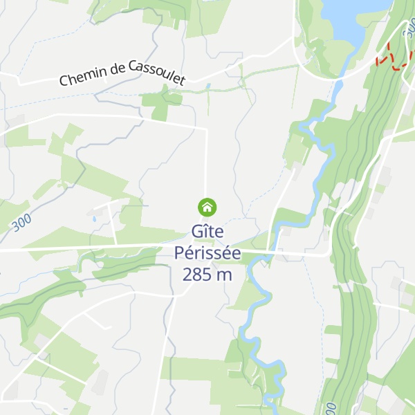 Map of Gîte Périssée