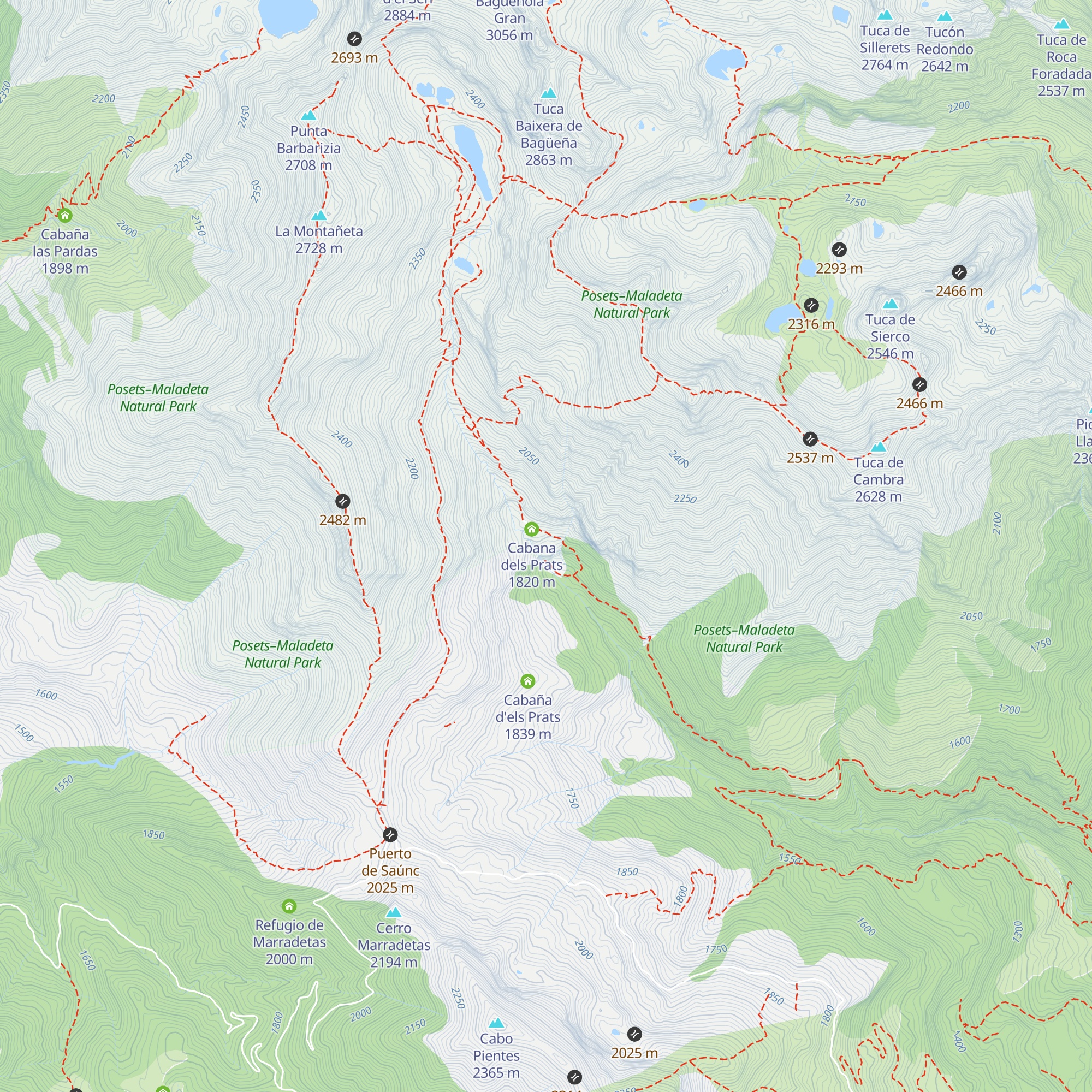 Cabana dels Prats map