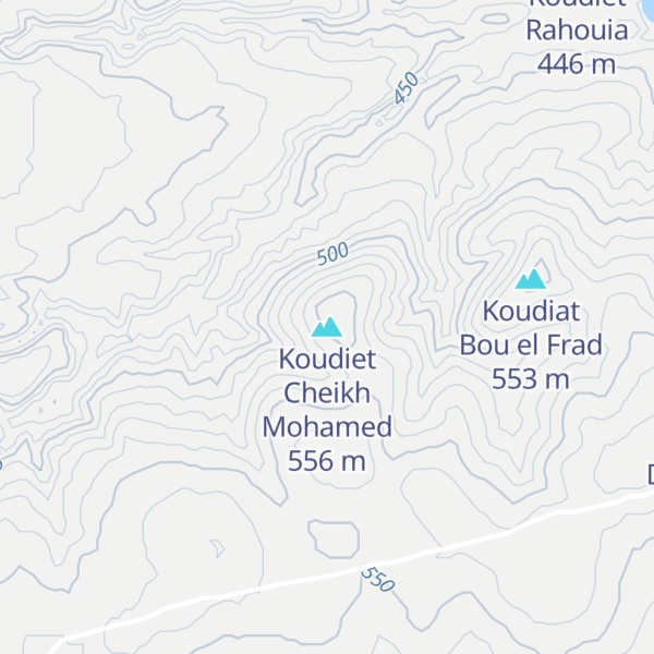 Map of Koudiet Cheikh Mohamed