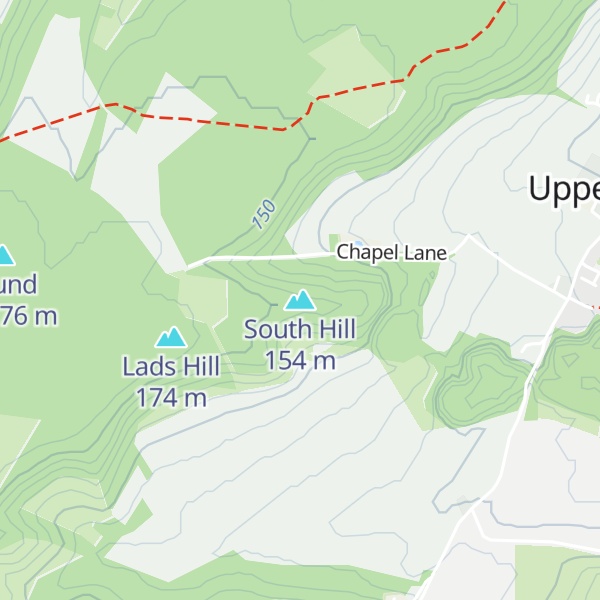 Map of South Hill