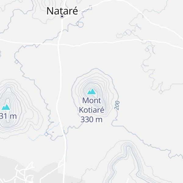 Map of Mont Kotiaré