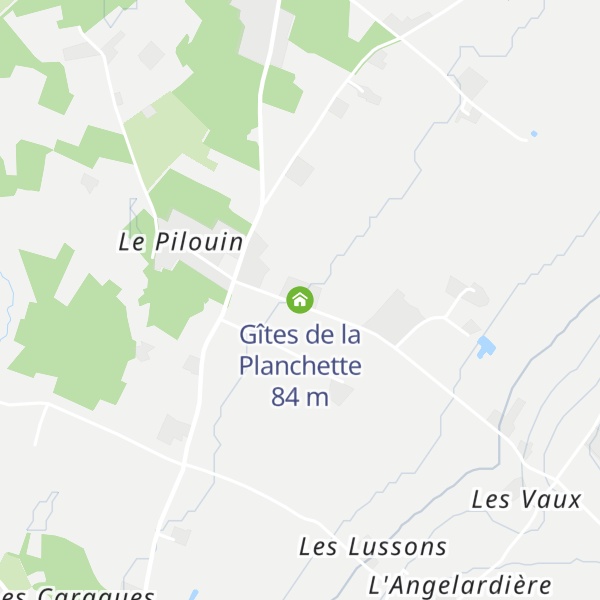 Map of Gîtes de la Planchette