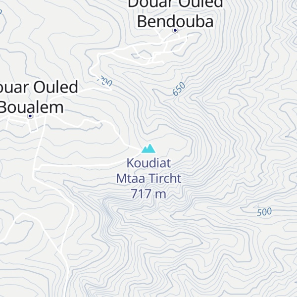 Map of Koudiat Mtaa Tircht