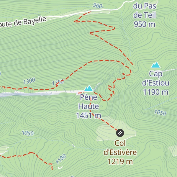 Map of Pène Haute