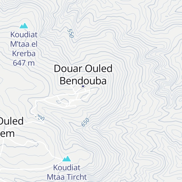 Map of Koudiat M’taa el Khabes