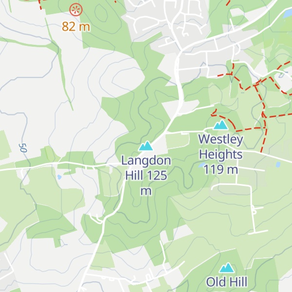 Map of Langdon Hill