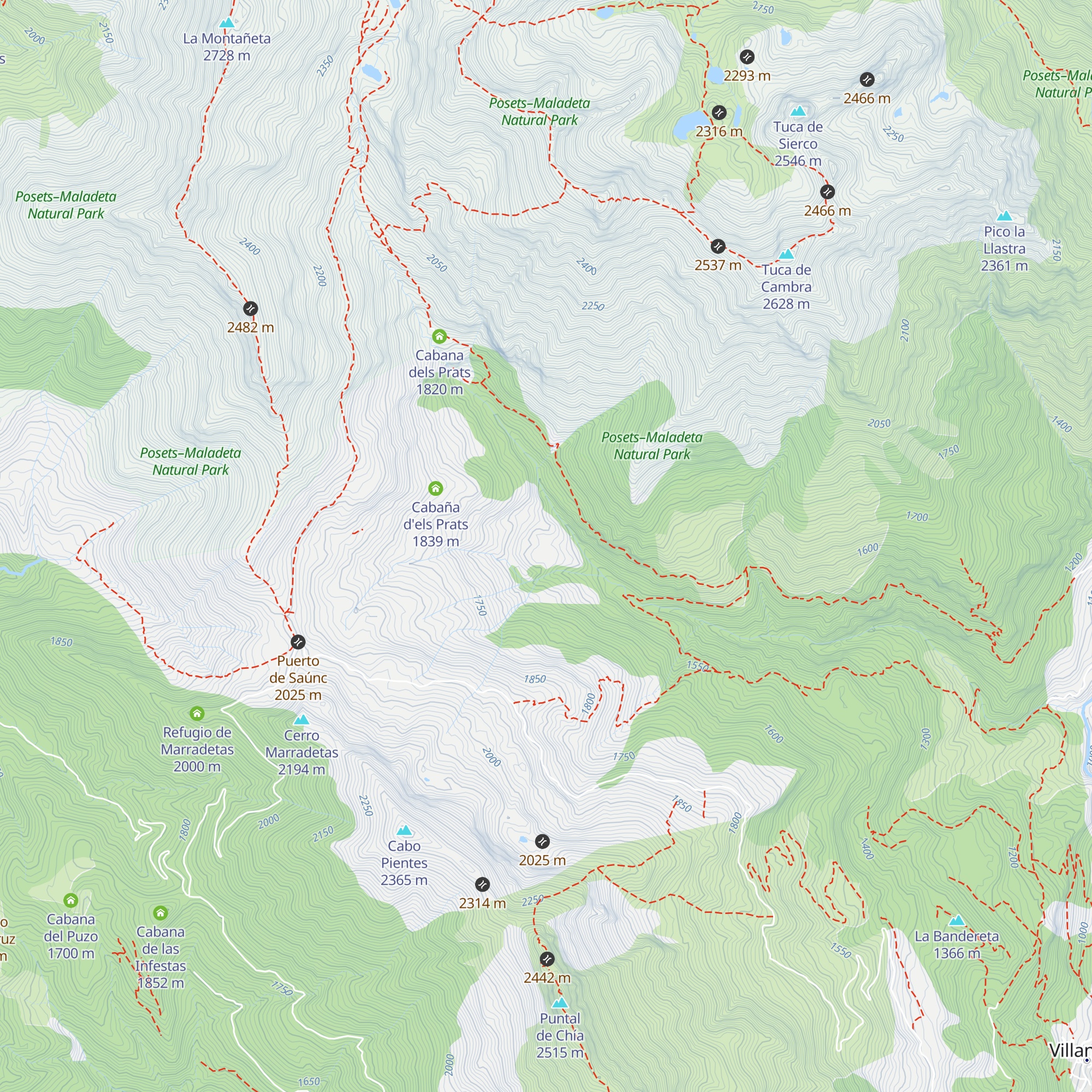 Cabaña de Llisat map