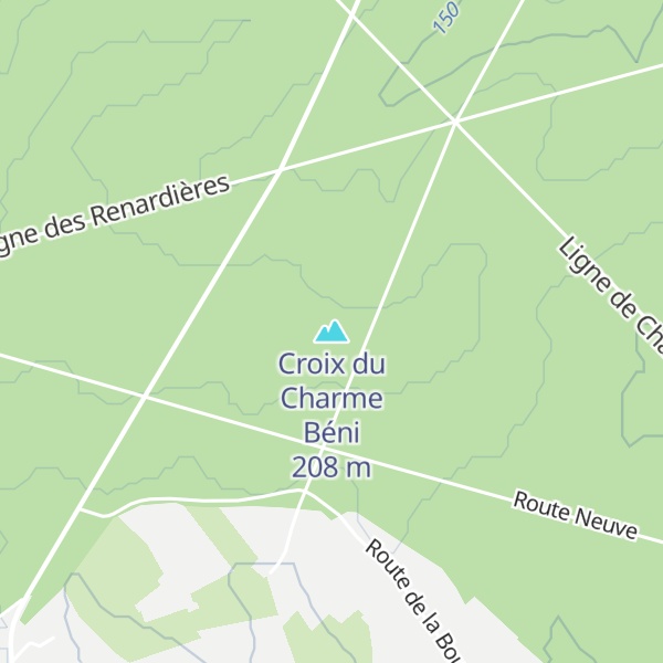 Map of Croix du Charme Béni
