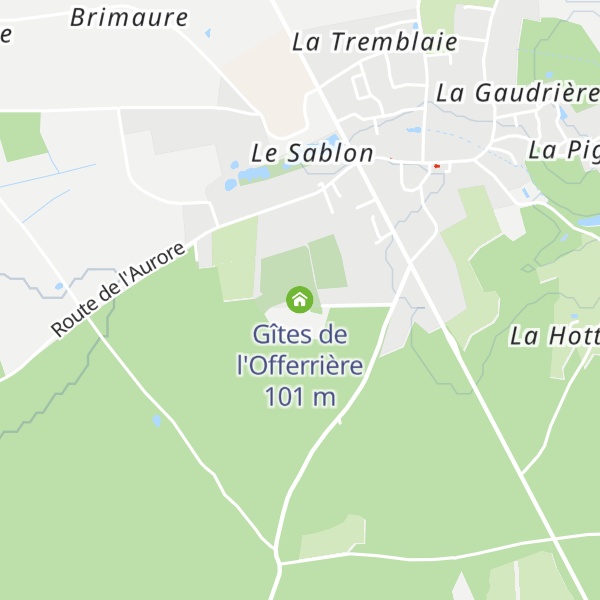 Map of Gîtes de l'Offerrière