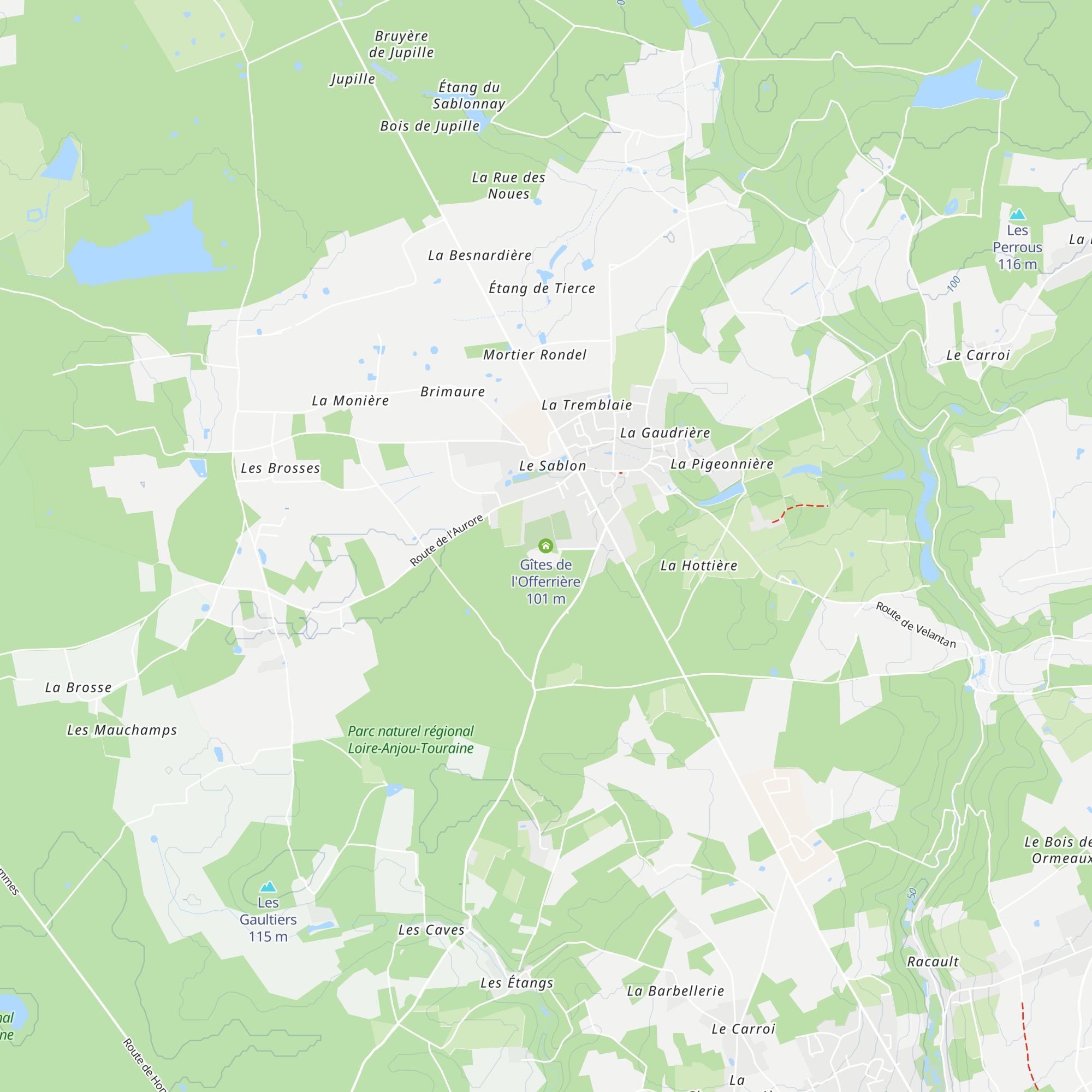Gîtes de l'Offerrière map