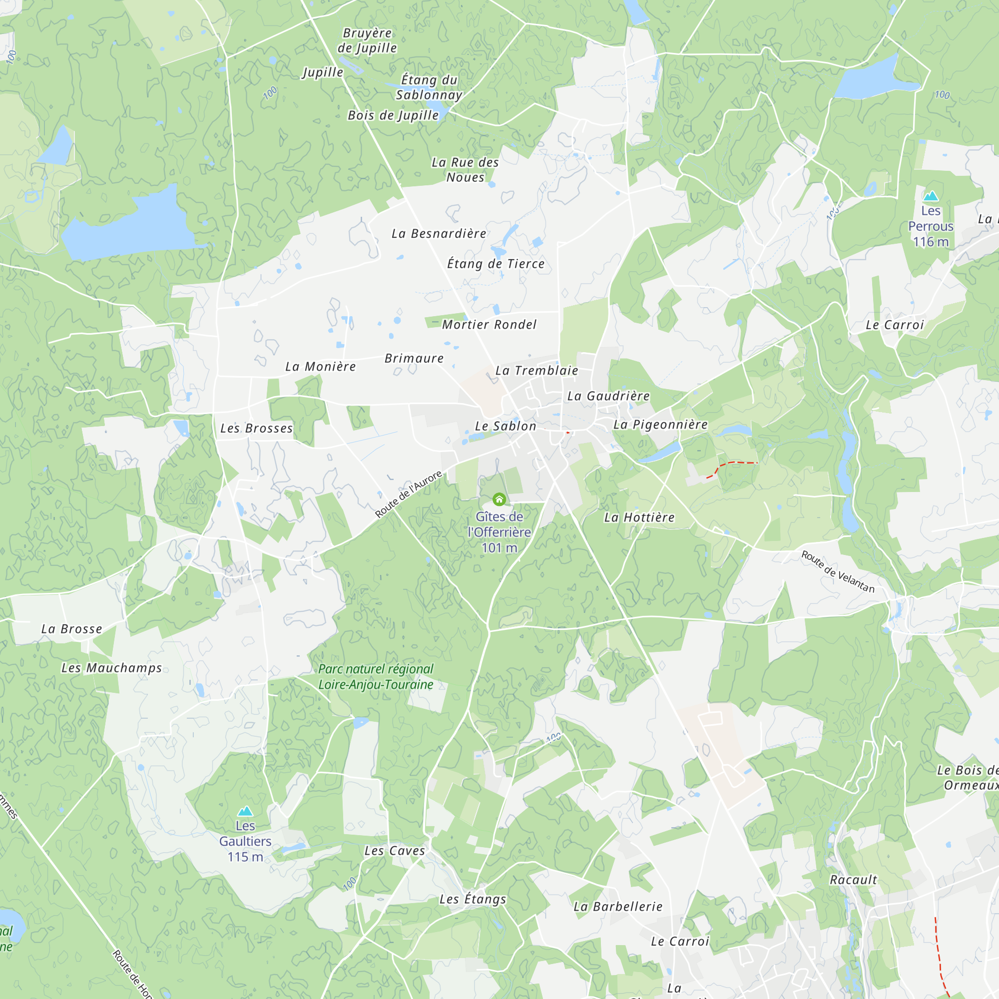 Gîtes de l'Offerrière map
