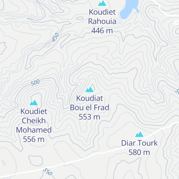 Map of Koudiat Bou el Frad