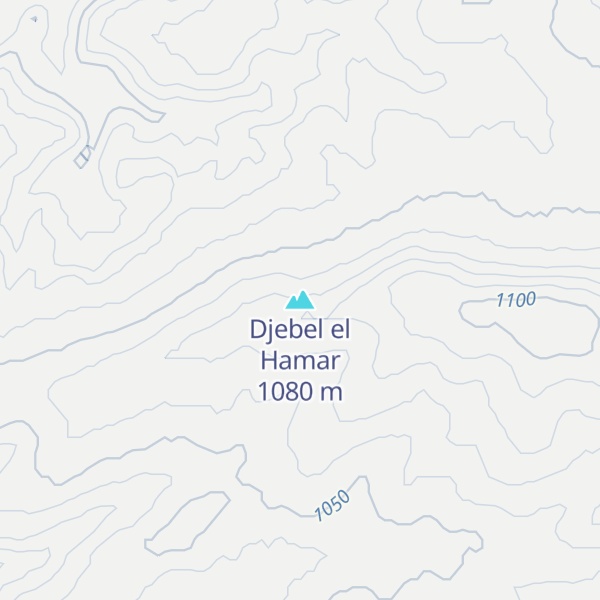 Map of Djebel el Hamar