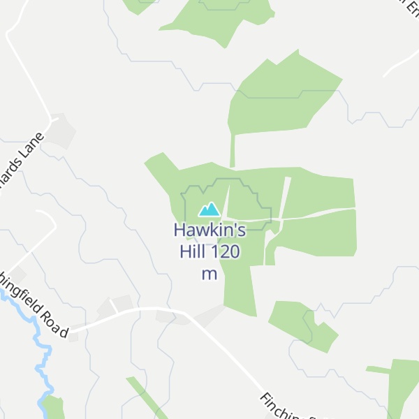 Map of Hawkin's Hill