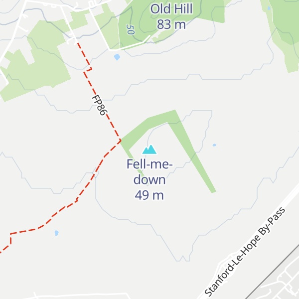 Map of Fell-me-down