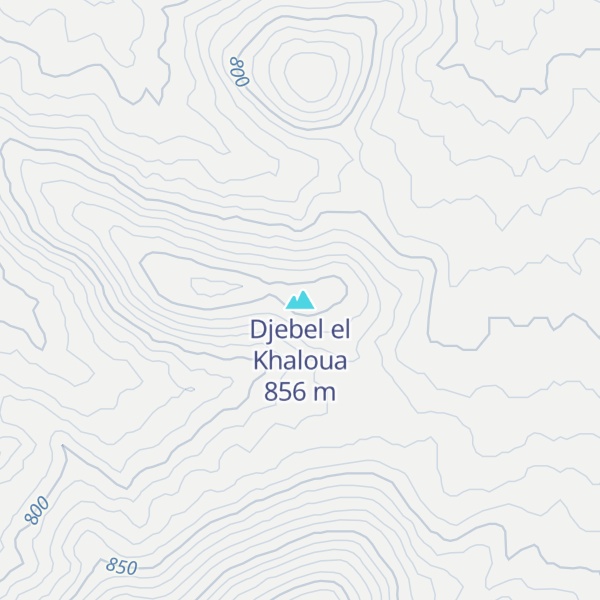 Map of Djebel el Khaloua