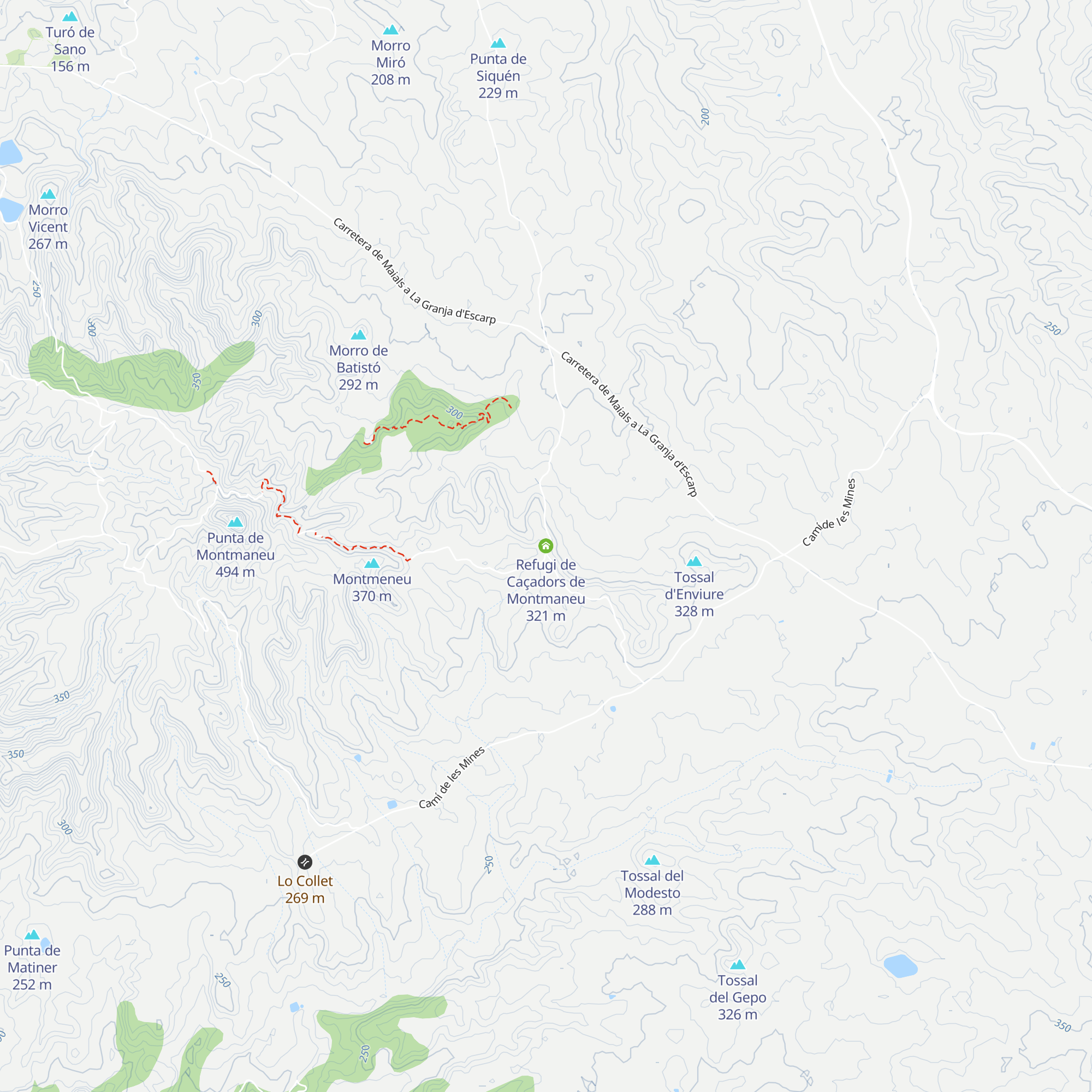 Refugi de Caçadors de Montmaneu map