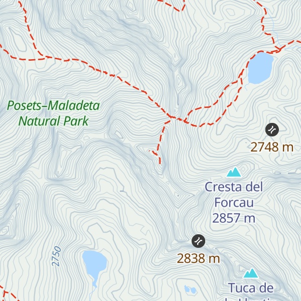 Map of Tuca de la Forqueta Norte