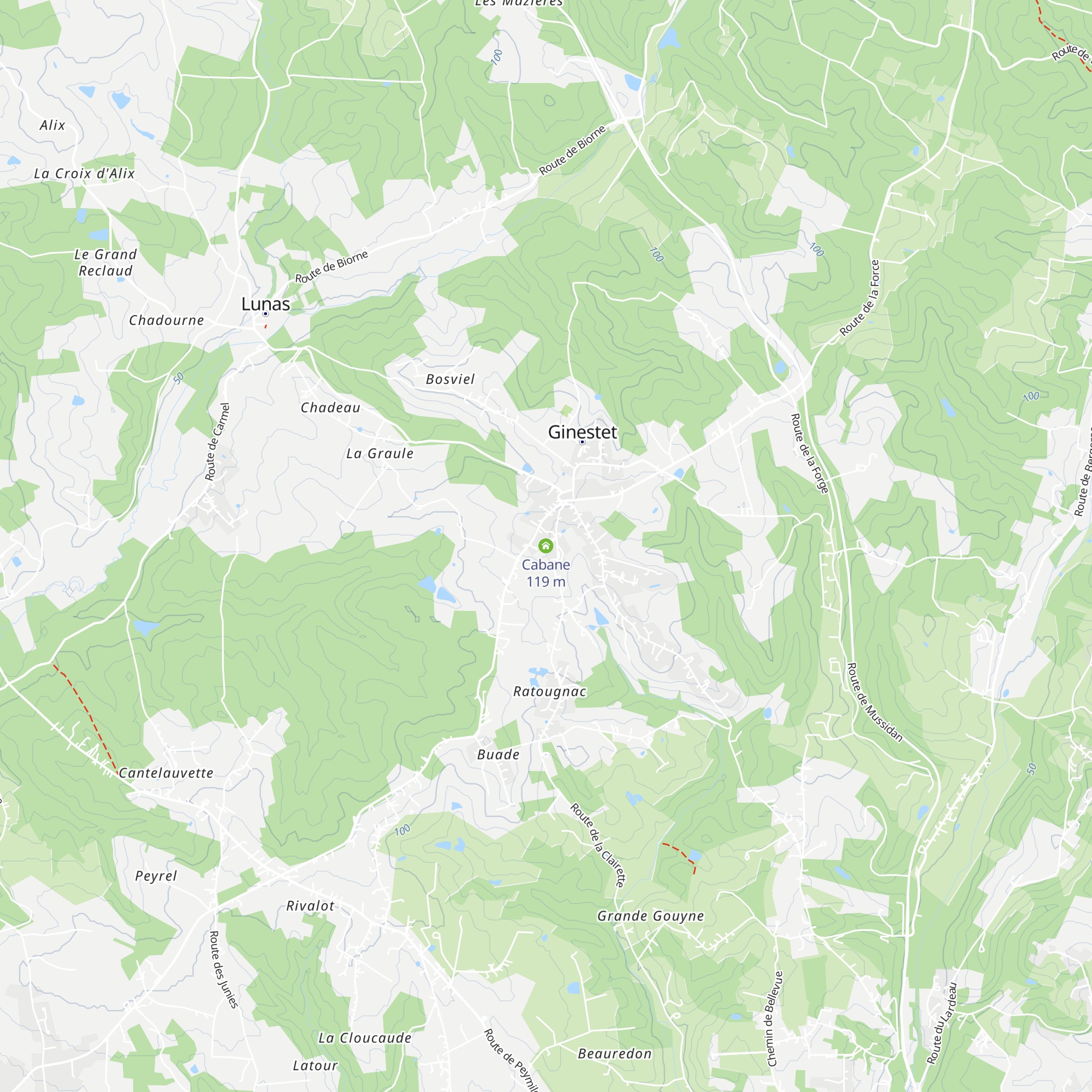 Cabane map