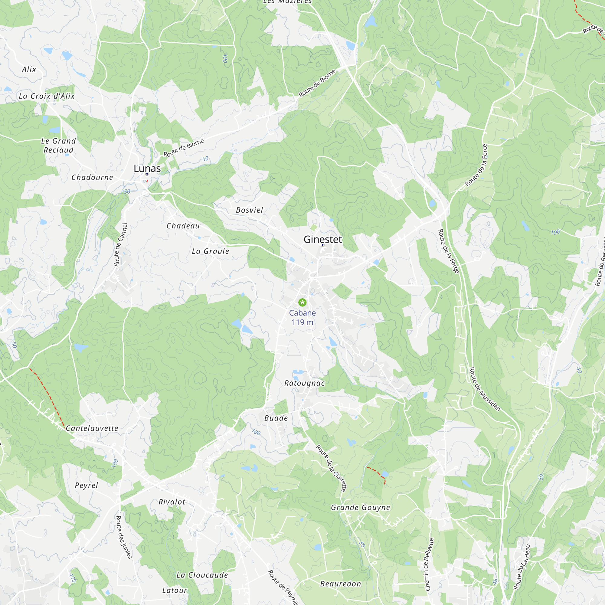 Cabane map