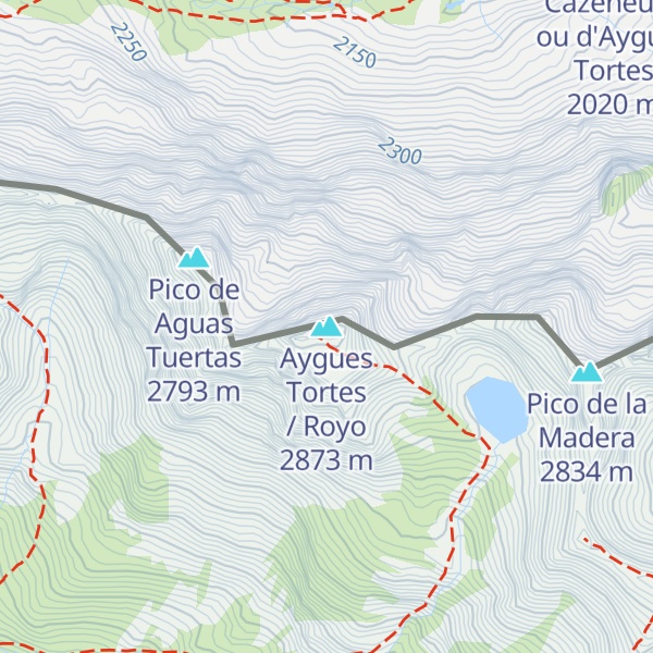 Map of Aygues Tortes / Royo